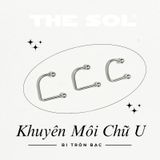  Khuyên Môi Titan Unisex Chữ U Bi Tròn 