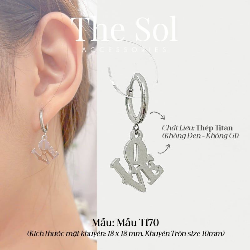  Khuyên Tai Titan The Love - Mẫu T170 