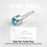  Khuyên Tai Titan Unisex Hỗ Trợ Bấm Xỏ 