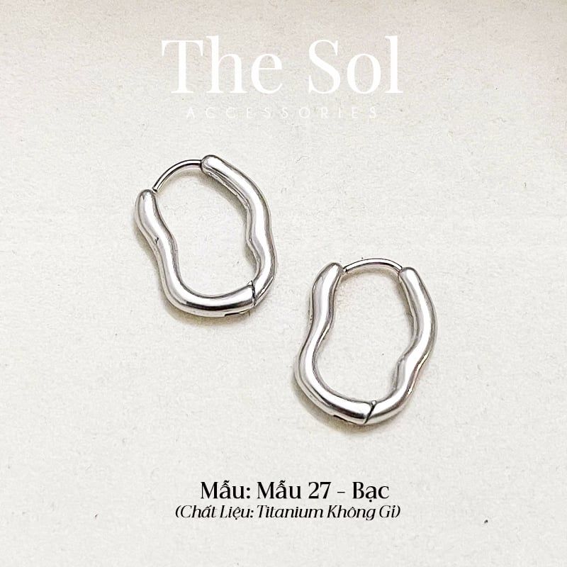  Bông Tai Titan Strange Hoops - Mẫu 27 