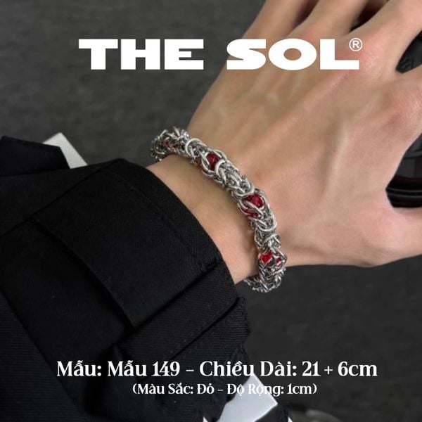  Lắc Tay Titan Unisex Barbed Wire & Gems - Mẫu 149 