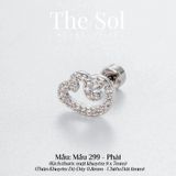  Khuyên Tai Thép Xi Mạ The Wing - Mẫu 299 