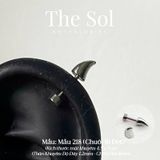  Khuyên Tai Thép Xi Mạ VERTICAL HELIX - Mẫu 218 