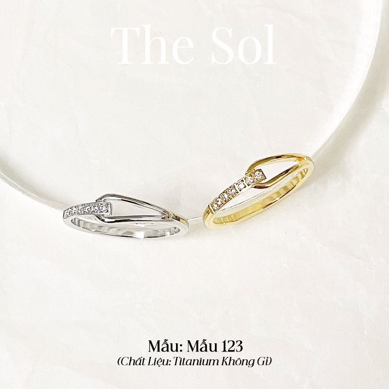  Nhẫn Titan Dia Knot - Mẫu 123 