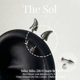  Khuyên Tai Thép Xi Mạ VERTICAL HELIX - Mẫu 218 