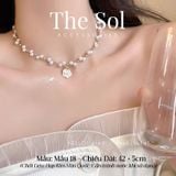  Dây Chuyền Ngọc Trai Golden Rose - Mẫu 18 