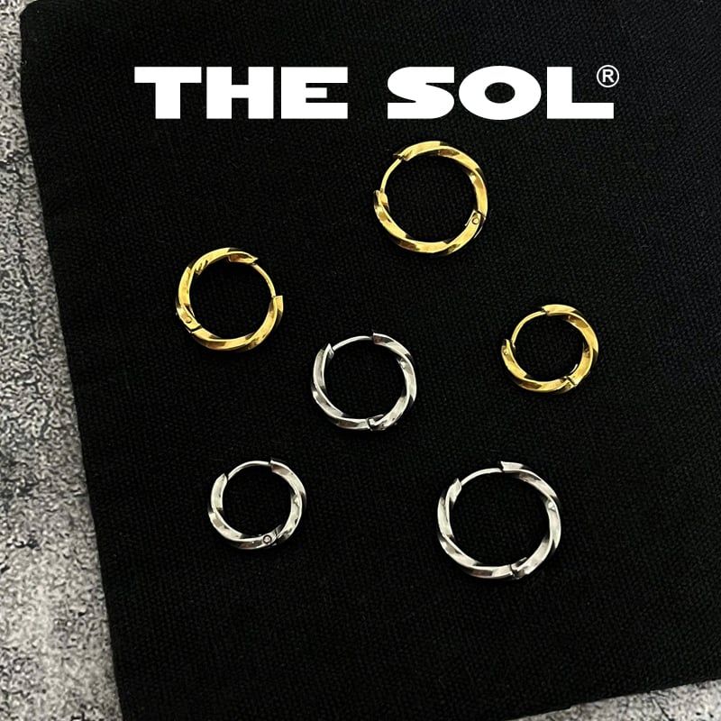  Khuyên Tai Titan Unisex Curve Hoops 