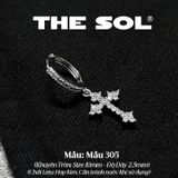  Khuyên Tai Hợp Kim Dia Full Cross - Mẫu 305 