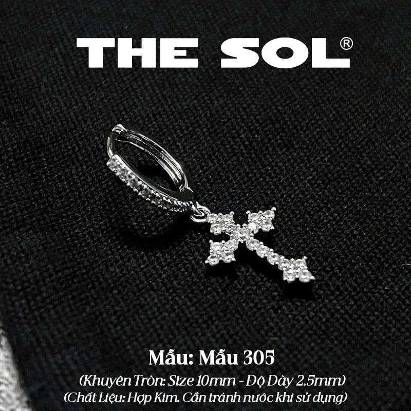  Khuyên Tai Hợp Kim Dia Full Cross - Mẫu 305 