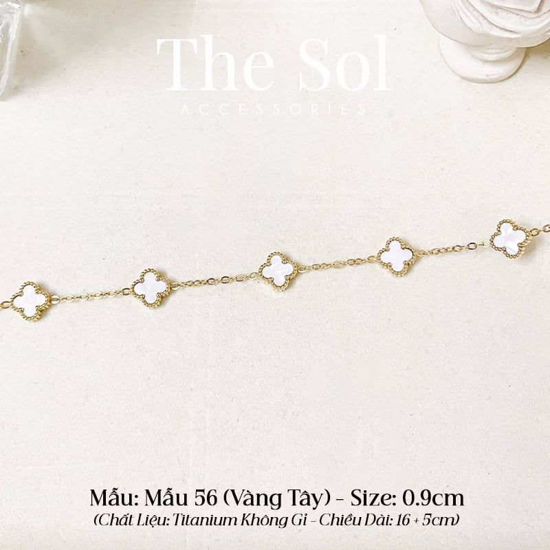  Lắc Tay Titan White Lou 0.9cm - Mẫu 56 
