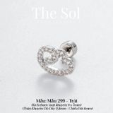  Khuyên Tai Thép Xi Mạ The Wing - Mẫu 299 