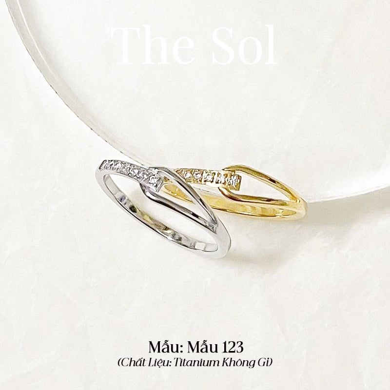  Nhẫn Titan Dia Knot - Mẫu 123 