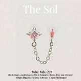  Khuyên Tai Thép Xi Mạ Hologram Bling - Mẫu 223 