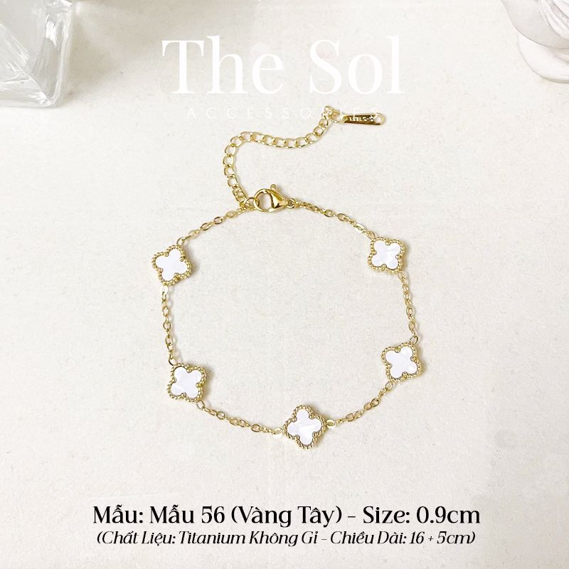  Lắc Tay Titan White Lou 0.9cm - Mẫu 56 