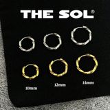  Khuyên Tai Titan Unisex Curve Hoops 