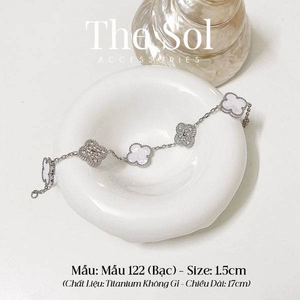  Lắc Tay Titan Dia Mix White Lou - Mẫu 122 