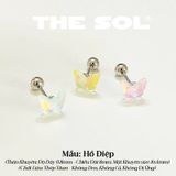  Khuyên Tai Thép Titan Màu Sắc Hologram 