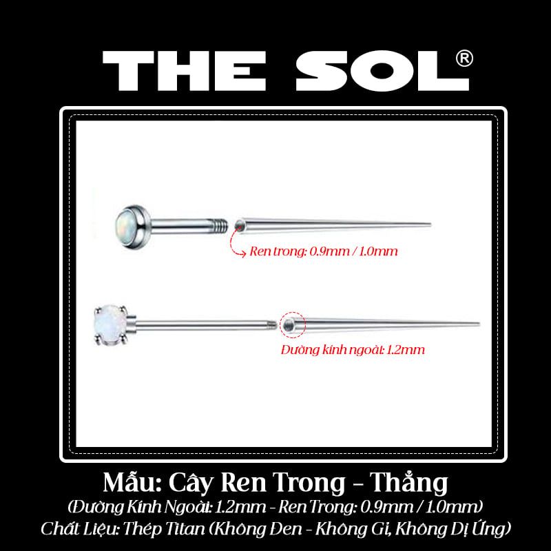  Pin Taper - Cây hỗ trợ đeo khuyên 