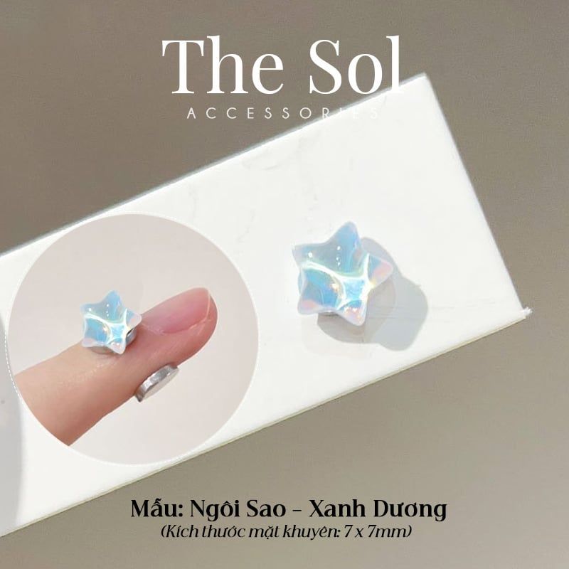  Khuyên Tai Nam Châm Hologram - 1 Chiếc 