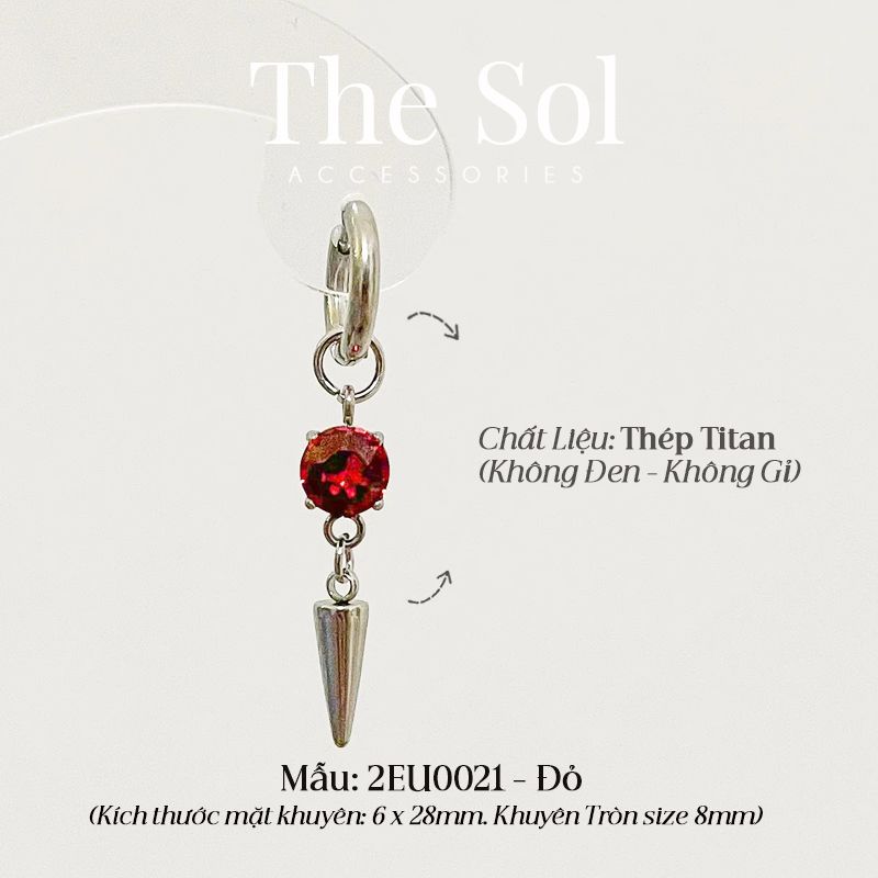  Khuyên Tai Titan Colour Diamond [1 CHIẾC] 