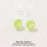  Bông Tai Nhựa Đính Tròn Sắc Màu 