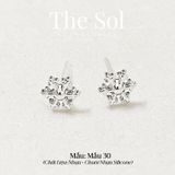  [SHOPEE] Bông Tai Nhựa Nhiều Mẫu Chuôi Su - Màu Bạc 