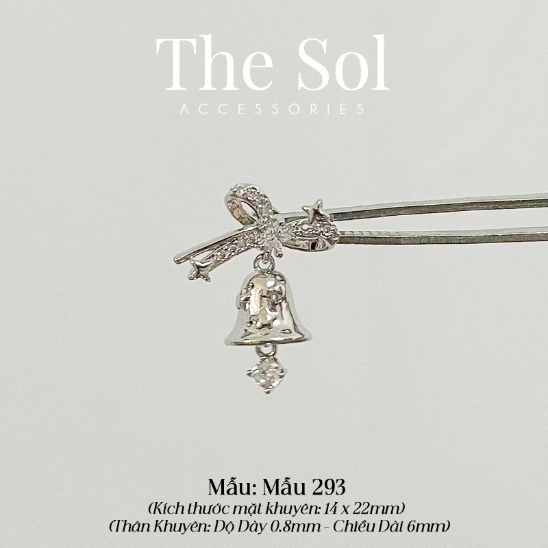  Khuyên Tai Thép Xi Mạ Giáng Sinh - Mẫu 293 