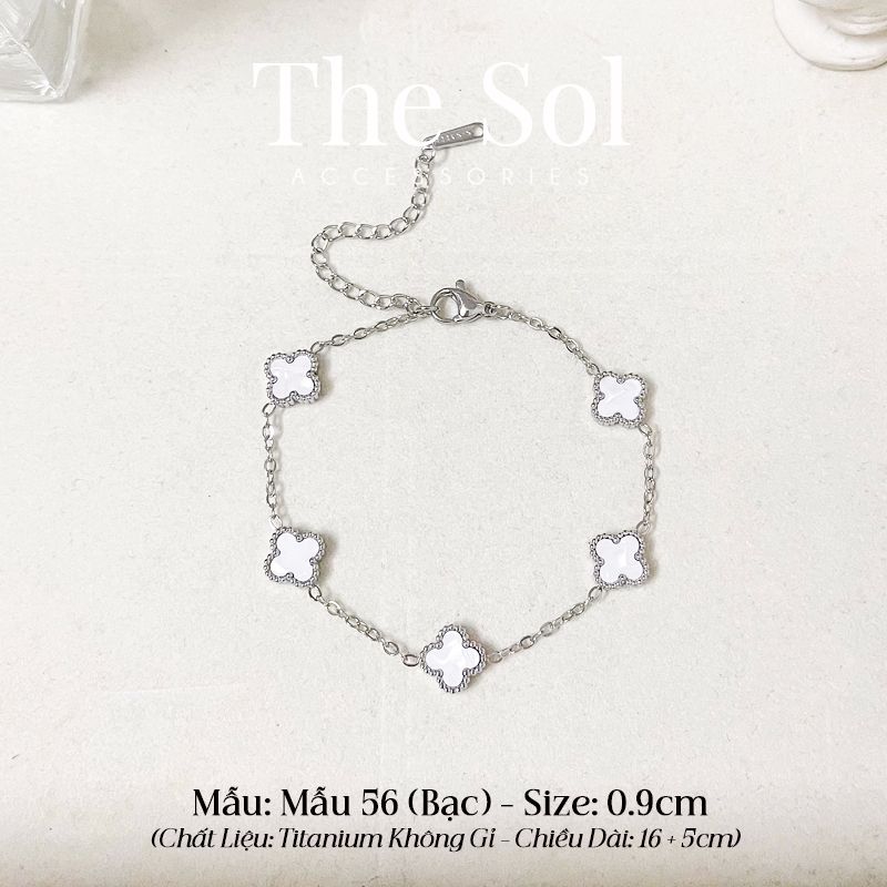  Lắc Tay Titan White Lou 0.9cm - Mẫu 56 