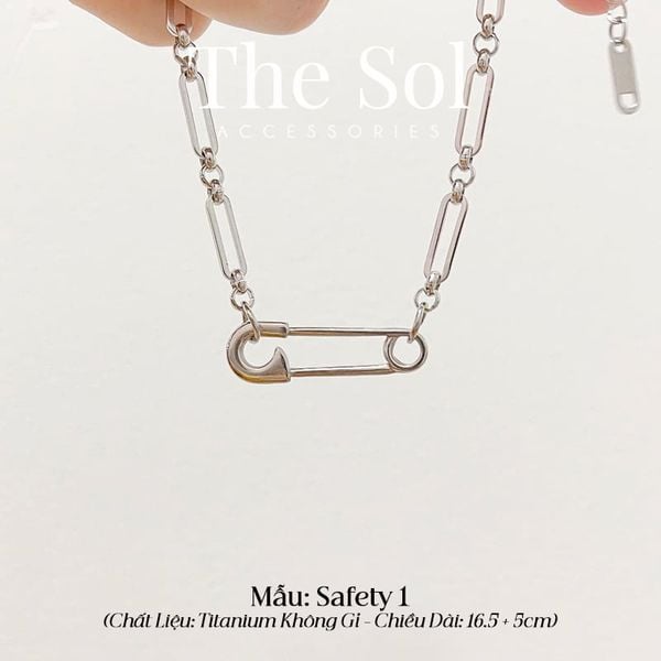  Dây Chuyền Thép SAFETY PIN 