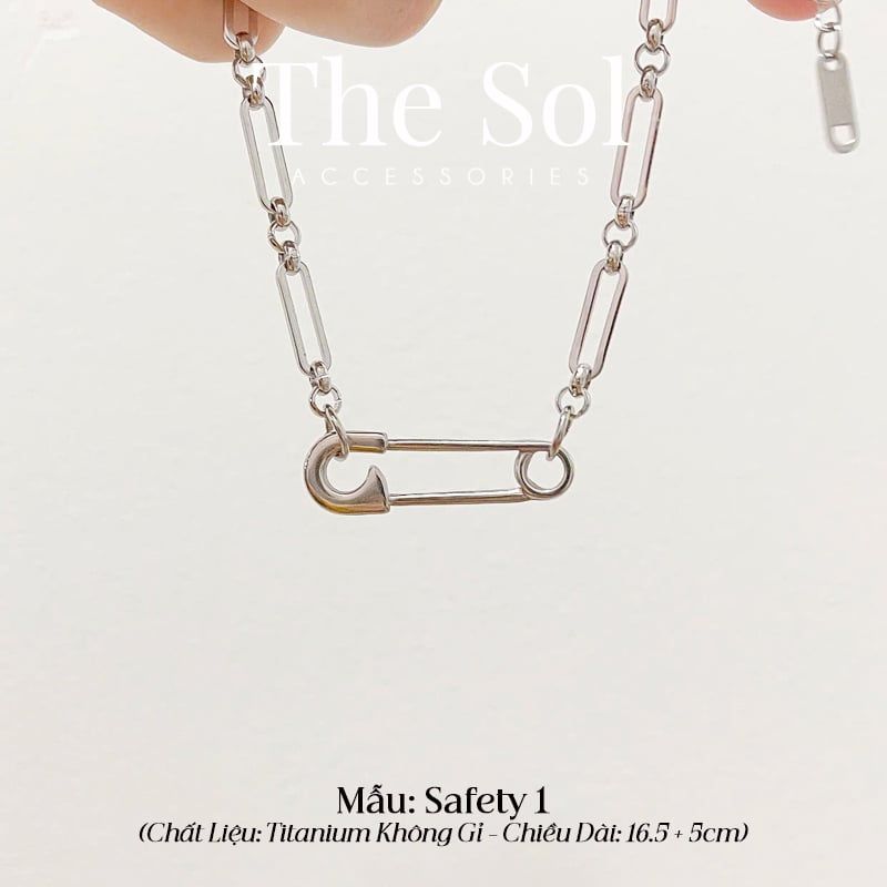  Dây Chuyền Thép SAFETY PIN 