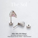  Khuyên Tai Thép Xi Mạ Cat's Ear - Mẫu 301 