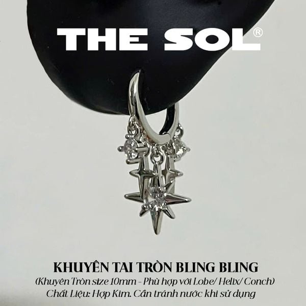  Khuyên Tai Hợp Kim The Bling - Mẫu 286 
