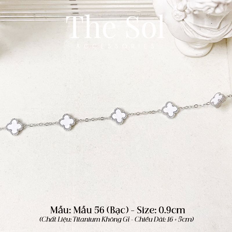  Lắc Tay Titan White Lou 0.9cm - Mẫu 56 