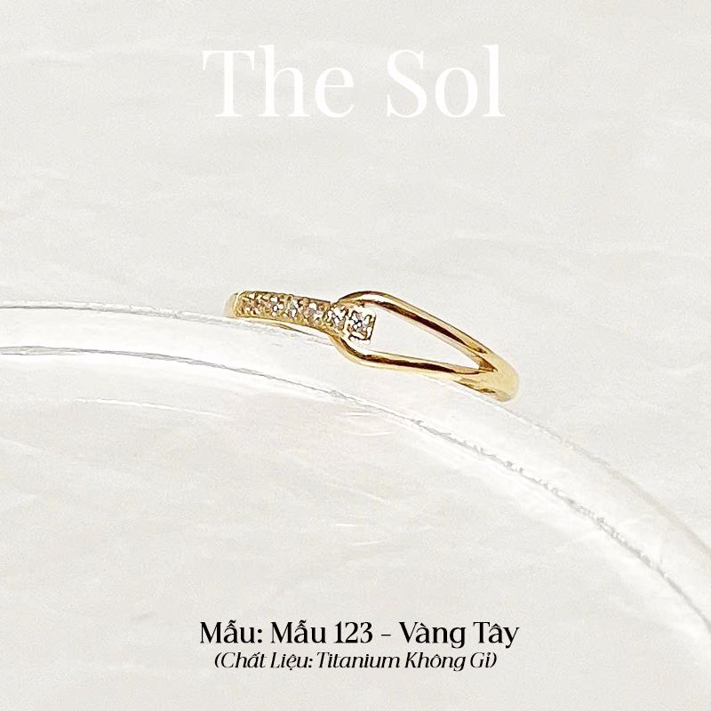 Nhẫn Titan Dia Knot - Mẫu 123 
