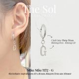  Khuyên Tai Titan The Alphabet - Mẫu T172 