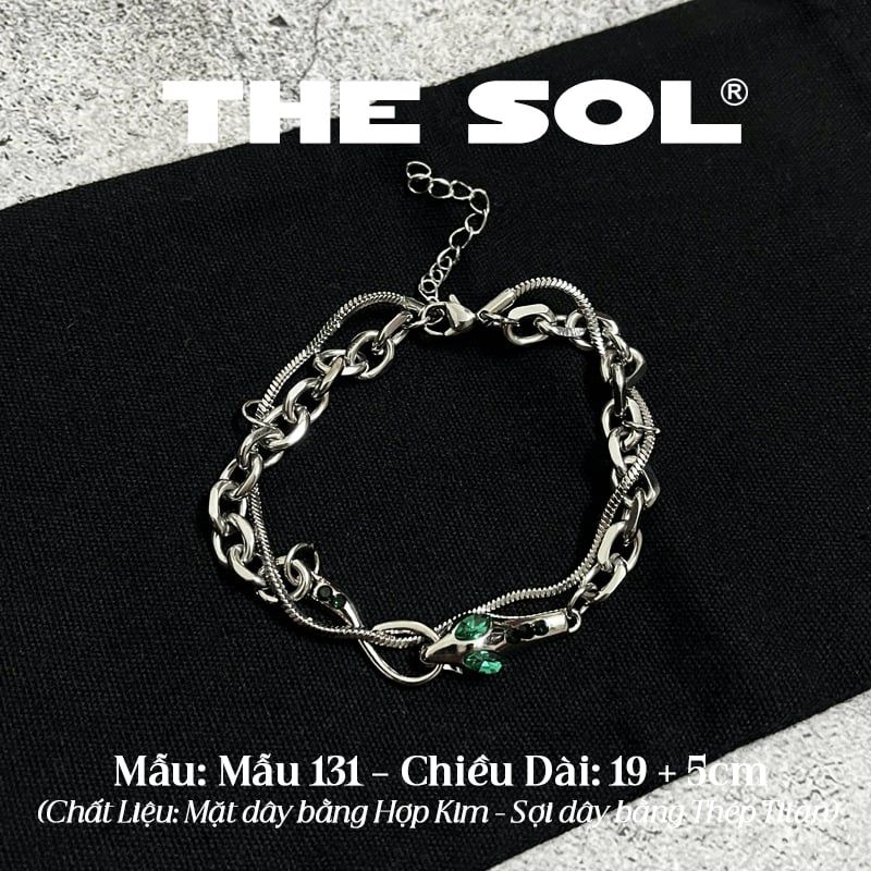  Lắc Tay Titan Unisex Green Snake - Mẫu 131 
