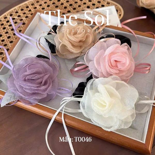  Cột Tóc Hàn Quốc Silk Flower 