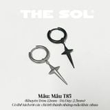  Khuyên Tai Titan Unisex Rhombus Star - Mẫu T85 