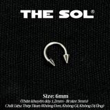  Khuyên Tai Titan Unisex SEPTUM Bi Nhọn - 1.2mm 