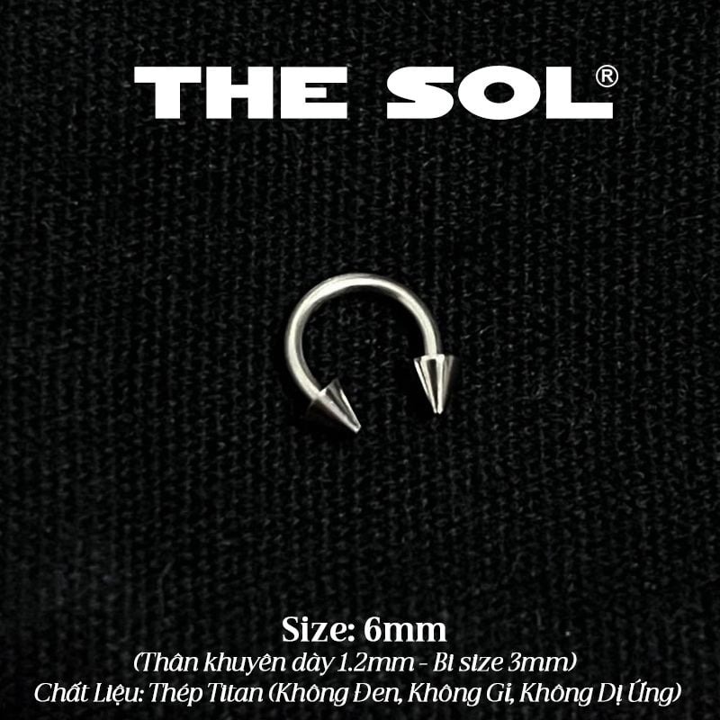  Khuyên Tai Titan Unisex SEPTUM Bi Nhọn - 1.2mm 