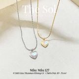  Dây Chuyền Titan Opal Heart - Mẫu 127 