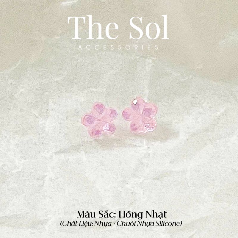  Bông Tai Nhựa Mini Flower 