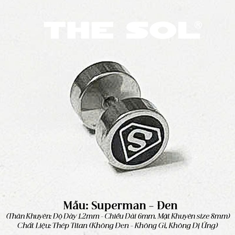  Khuyên Tai Titan Unisex The Superman 
