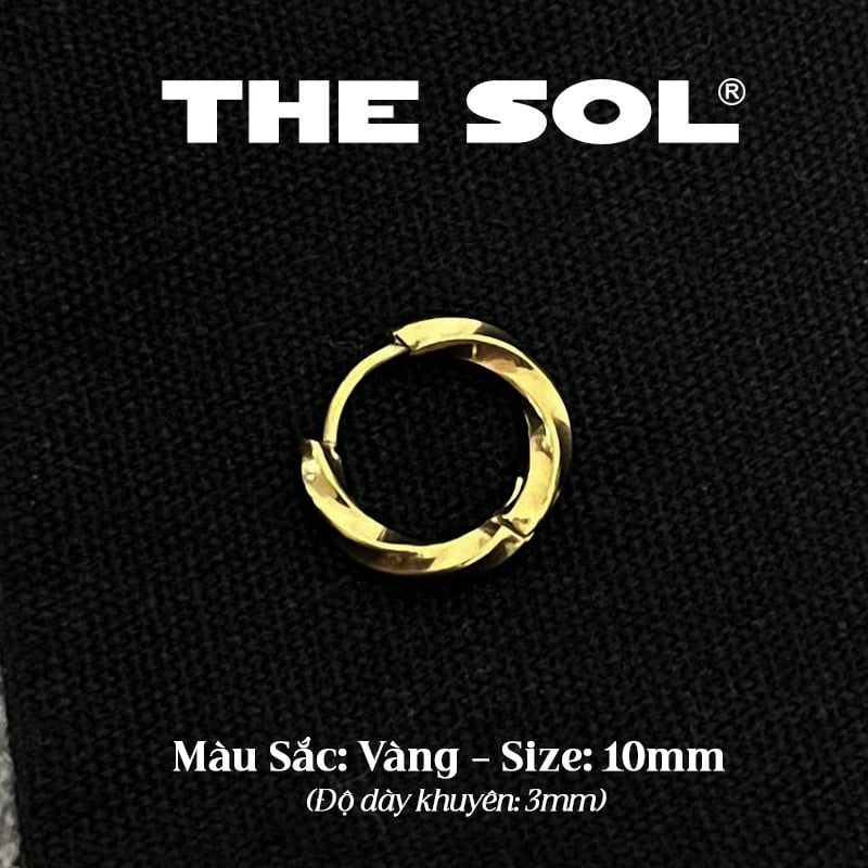  Khuyên Tai Titan Unisex Curve Hoops 