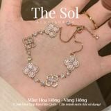  Lắc Tay Dây Rút Hàn Quốc Cỏ 4 Lá Đính Đá Cao Cấp 