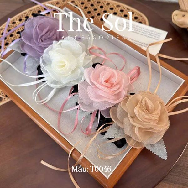  Cột Tóc Hàn Quốc Silk Flower 