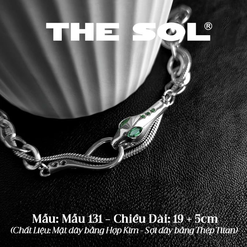  Lắc Tay Titan Unisex Green Snake - Mẫu 131 