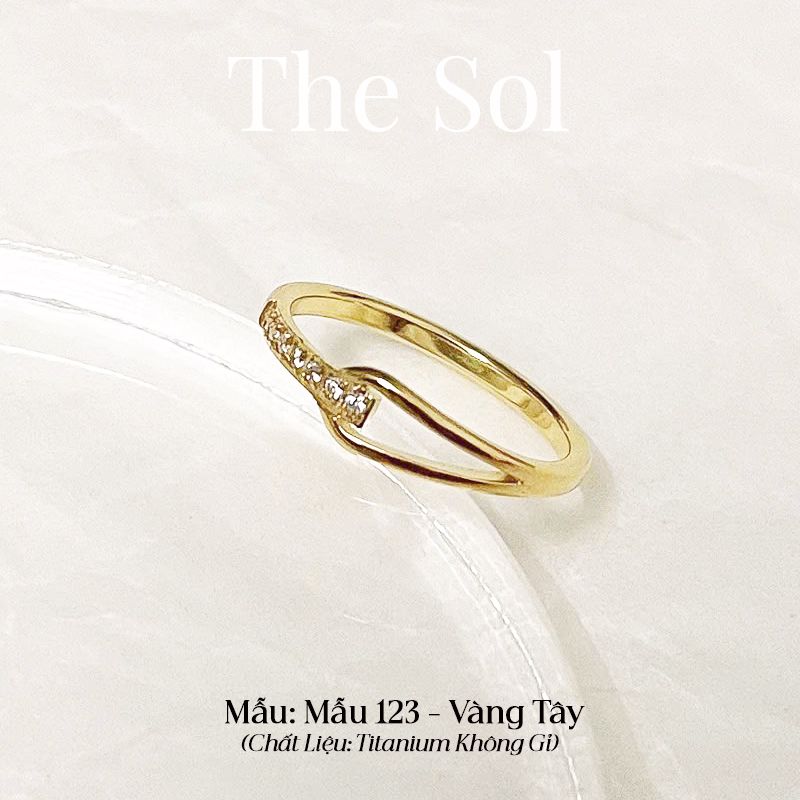  Nhẫn Titan Dia Knot - Mẫu 123 