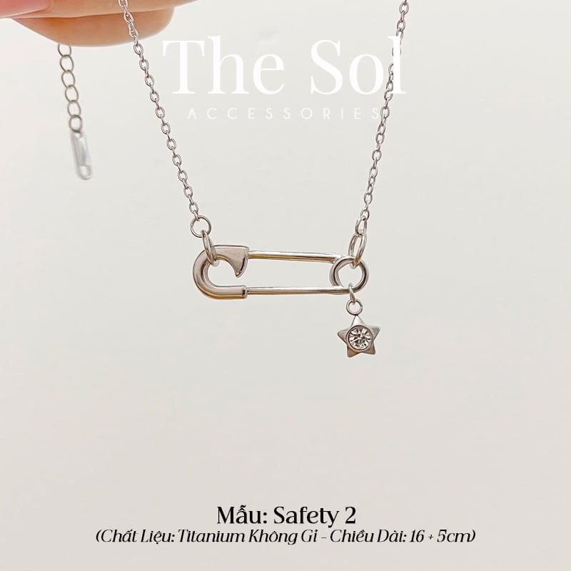  Dây Chuyền Thép SAFETY PIN 
