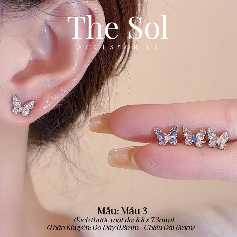  Khuyên Tai Thép Xi Mạ The Butterfly - Mẫu 3 
